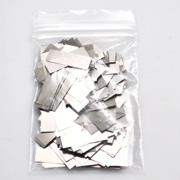 Pure Nickel Strip TABS (pre-cut) - Pack of 200